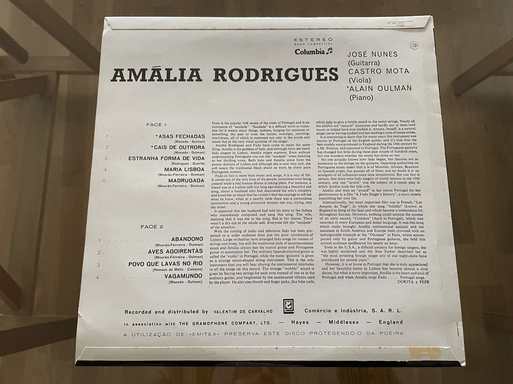 Amália Rodrigues LP Vinil raro