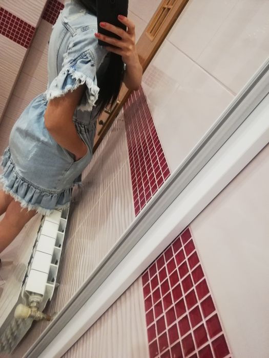 Lou sukienka jeans jeansowa 34 xs frida dżins lato wakacyjna