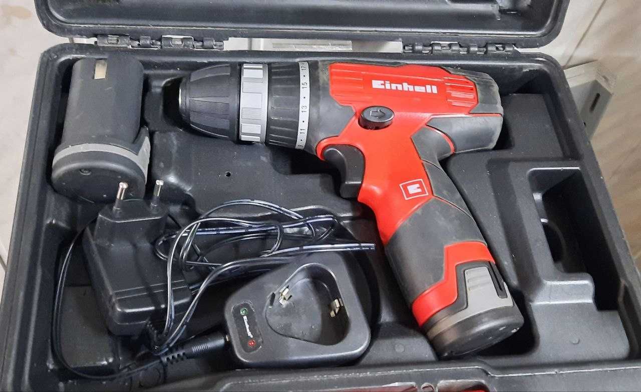Акумуляторний шуруповерт Einhell TH-CD 12 Li,1 акб 12 В 1.3 Ah, з/п
