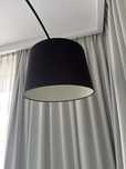 Lampa łukowa podłogowa czarna