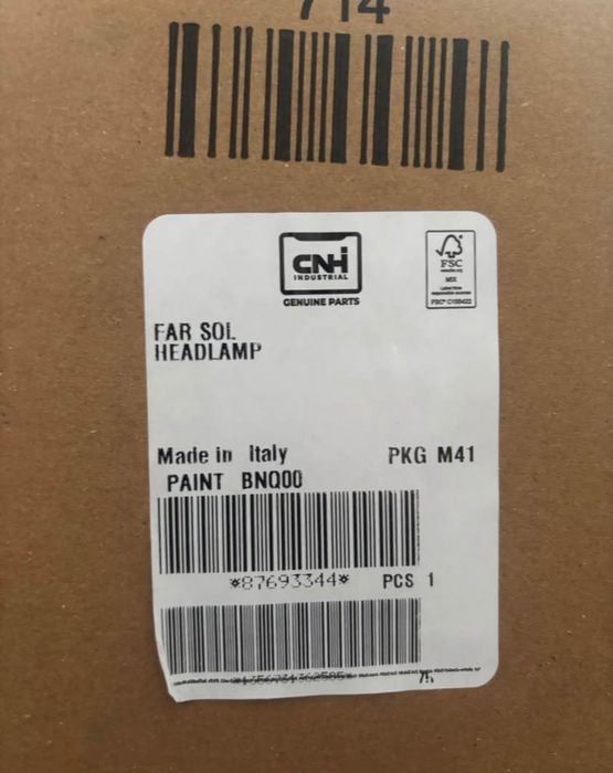 Lampa New Holland t4 t5 przednie lampy cnh