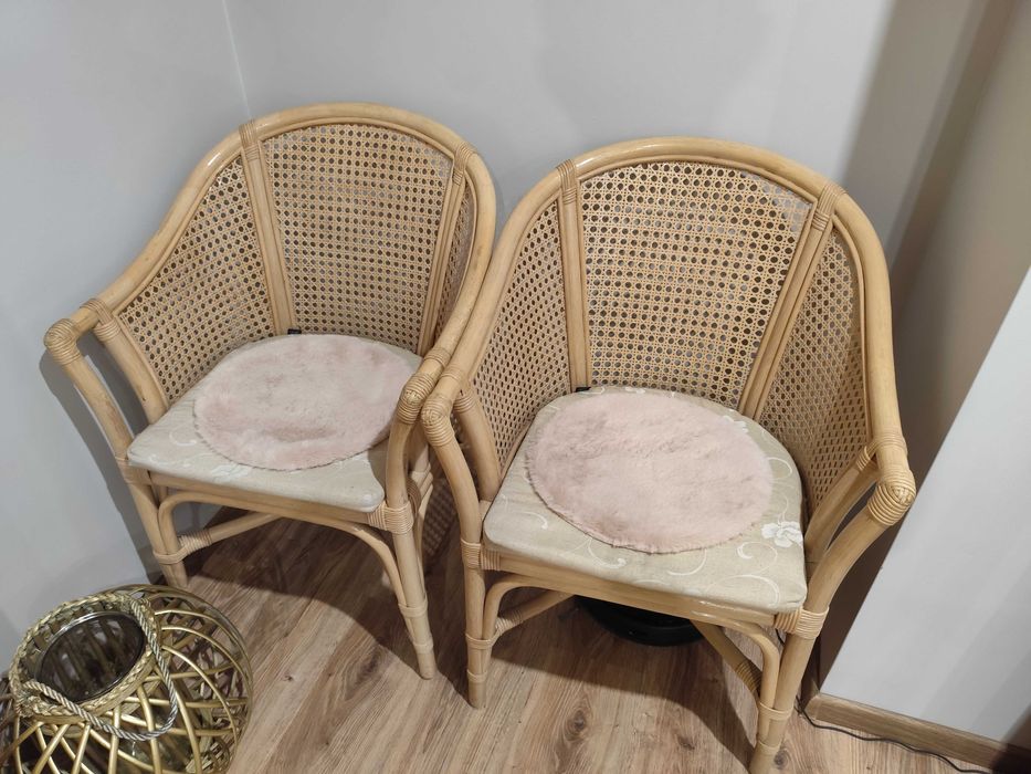 Krzesło rattanowe 4 szt