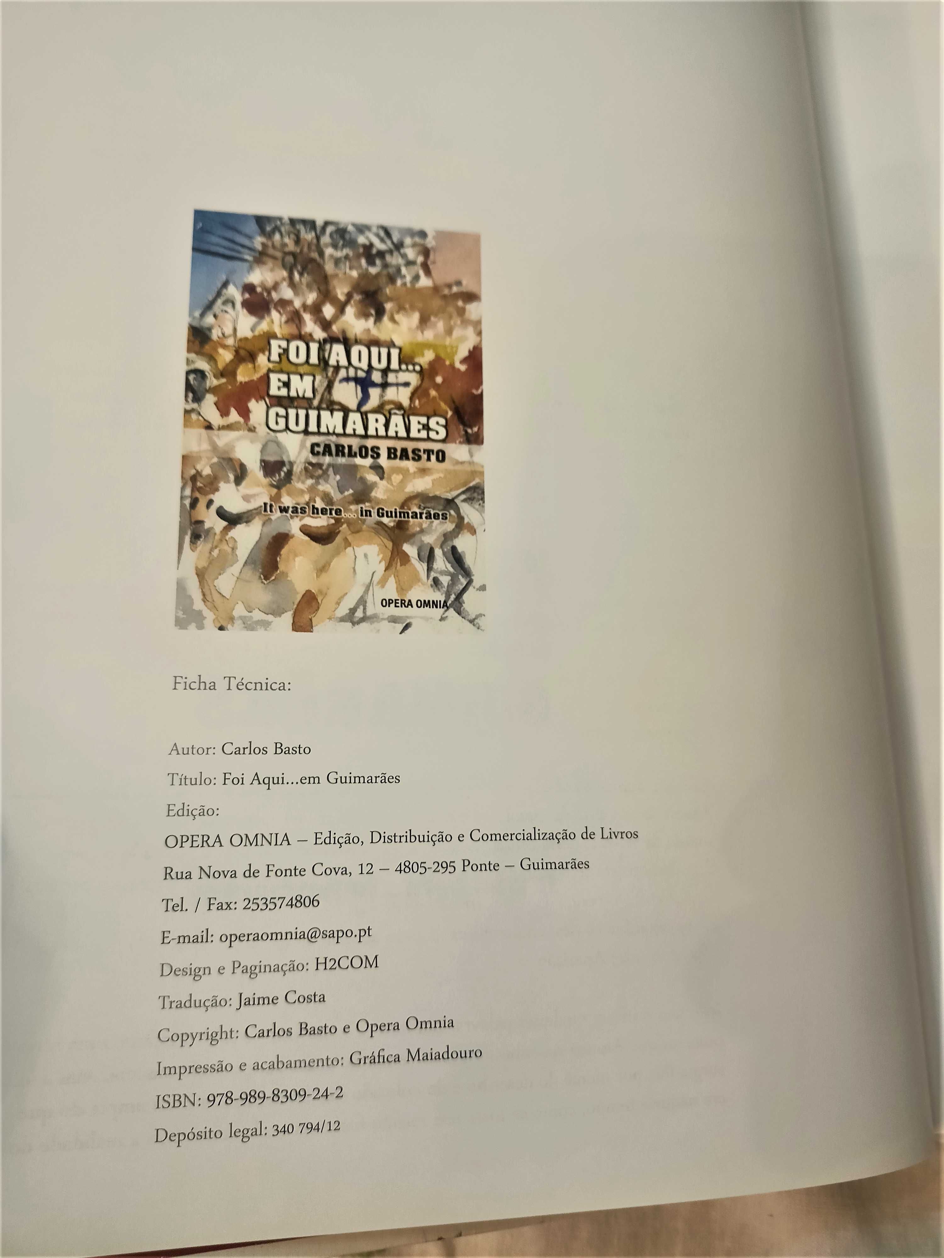Livro Foi Aqui em Guimarães