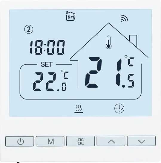 Programowalny Pokojowy Termostat WIFI Beok Alexa,TOL47WIFI-WPB (128b)