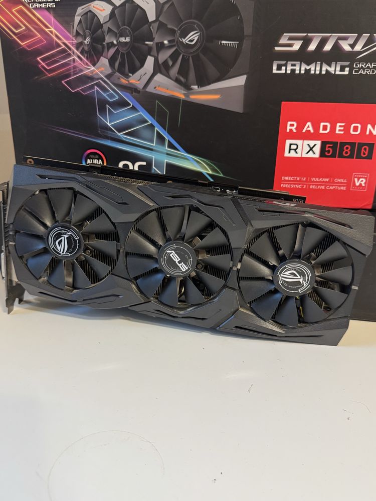 AMD Radeon RX 580 Strix OC 8GB Karta graficzna sprawna