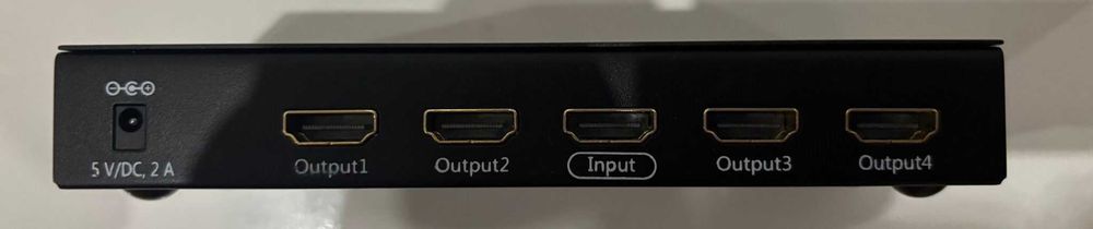 4-Port HDMI Splitter + Included HDMI Cable ***READ DESCRIPTION***64551956294531122