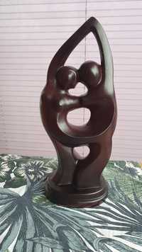Figurka ceramiczna dekoracja brązowa 26 cm