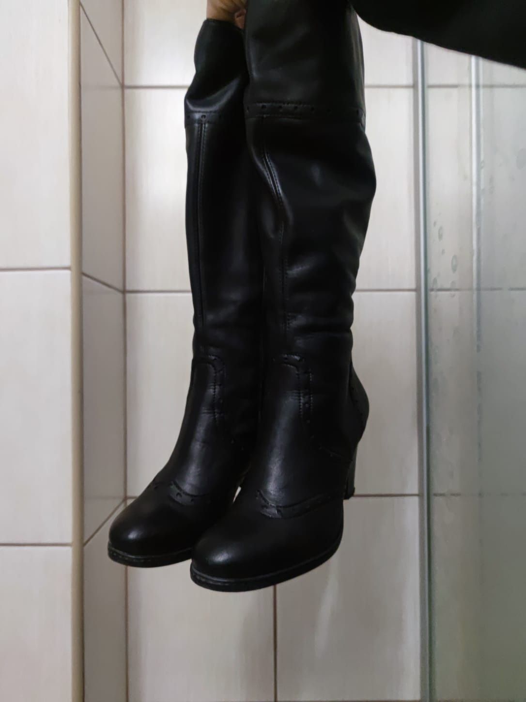buty obuwie 38 czarne Lasocki wysokie damskie muszkieterki eleganckie