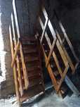 Schody drewniane sosnowe,zdemontowane, budowlane tymczasowe