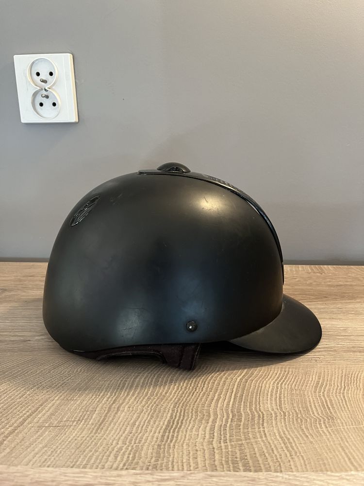 Kask jeździecki Fouganza czarny s 54cm