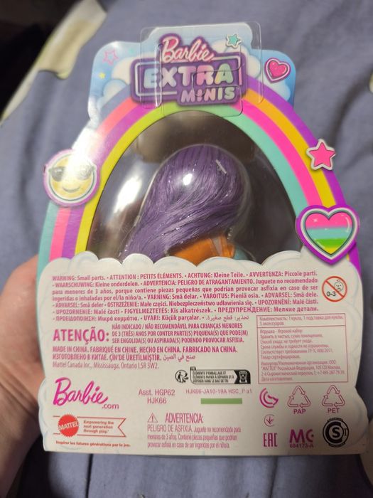 Лялька Барбі Екстра міні з фіолетовим волоссям Barbie Extra Minis Doll