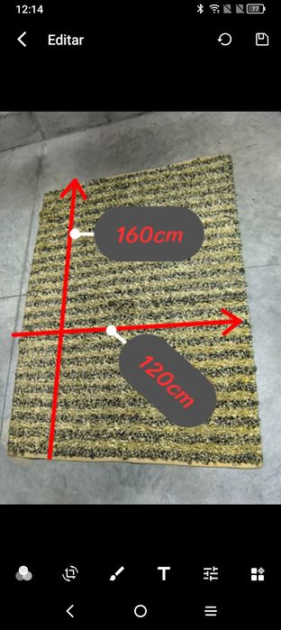 Belíssima carpete / tapete felpudo. Perfeito estado de conservação, Me