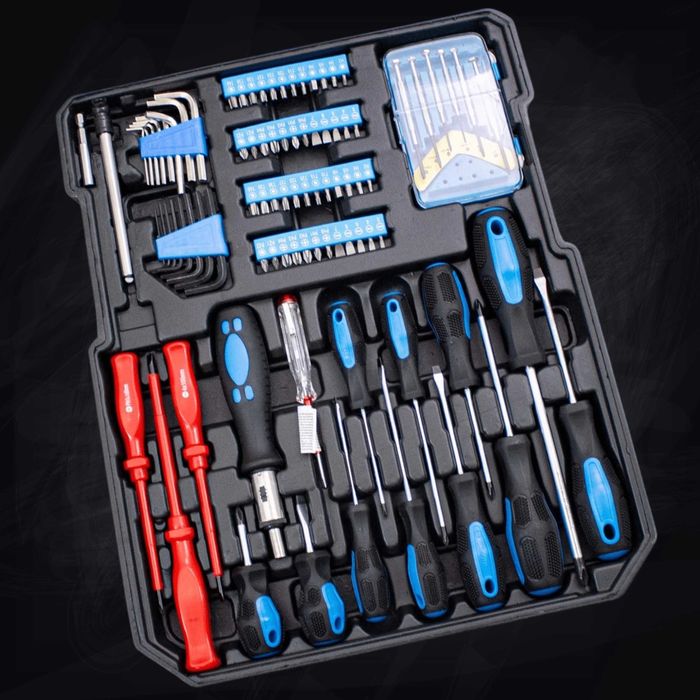 zestaw narzędzi warsztatowych 1200 elementów Nasadki Klucze Bity