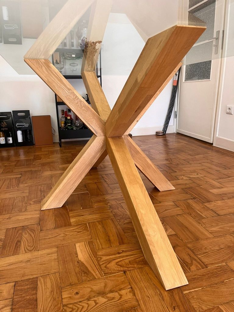 Mesa jantar de vidro