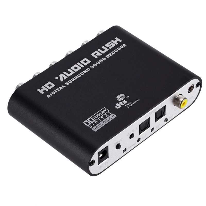 Conversor Decodificador Áudio Digital SPDIF / Coaxial p/ Analógico RCA