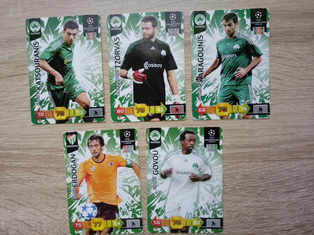 Zestaw karty piłkarskie PANATHINAIKOS 2010/2011