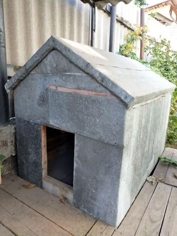 Утепленная оцинкованная собачея будка дом