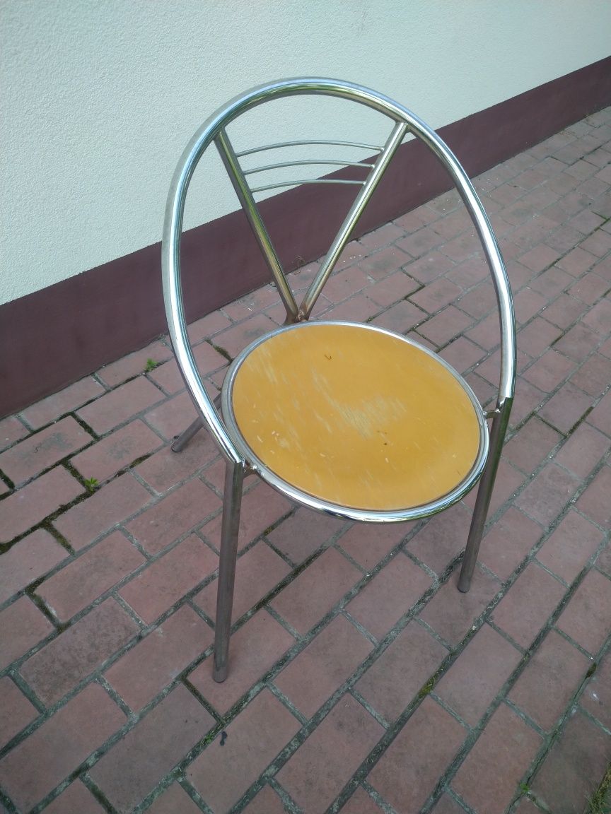 Крісла металеві, хромовані. В альтанку, на кухню