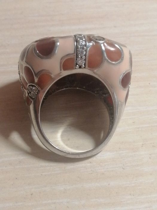 Кольцо серебряное Италия