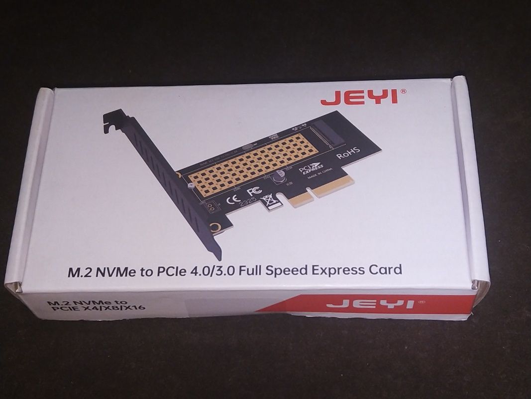 Karta PCI-e do pamięci NVMe M.2 . NOWA.