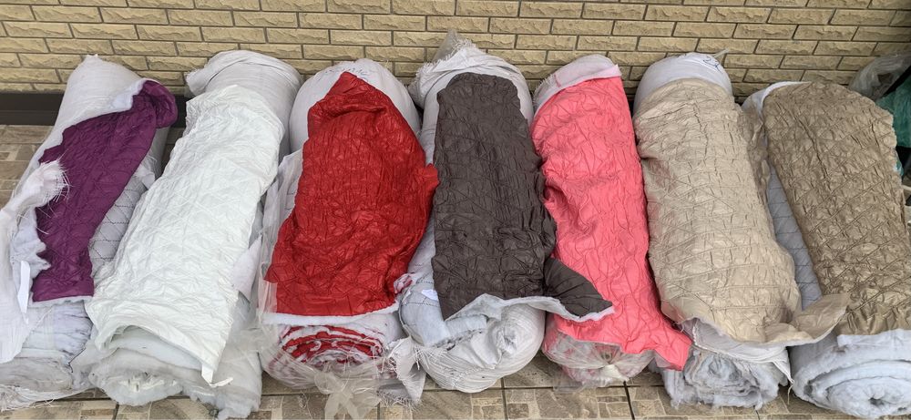 Ткань опт / плащёвка стёганная на силиконе - от 5 м