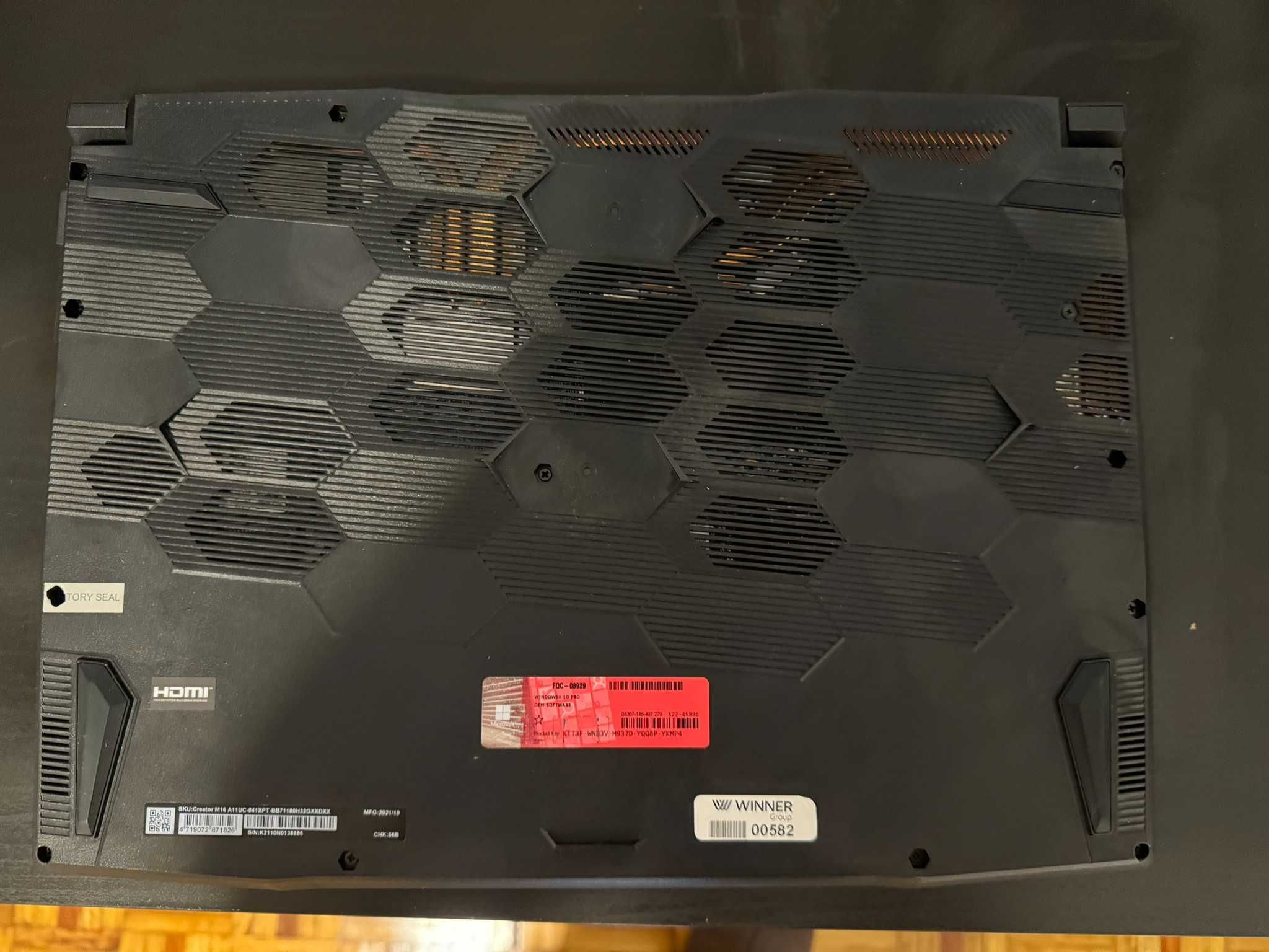 Portátil MSI Katana (Intel i7-11800H/GeForce RTX 3050/32Ram)