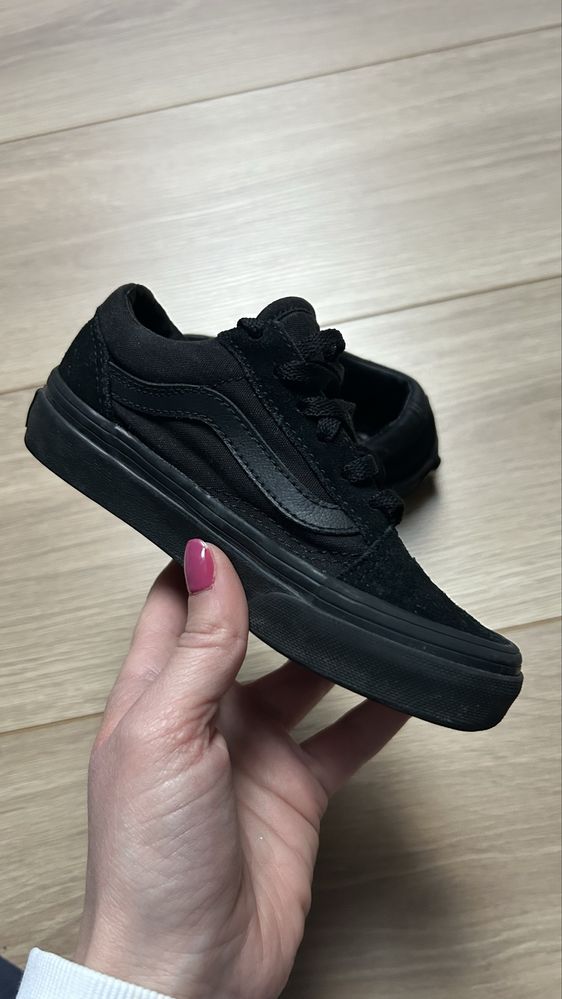 Czarne buty Vans dla dzieci dla chlopka i dzireczyny