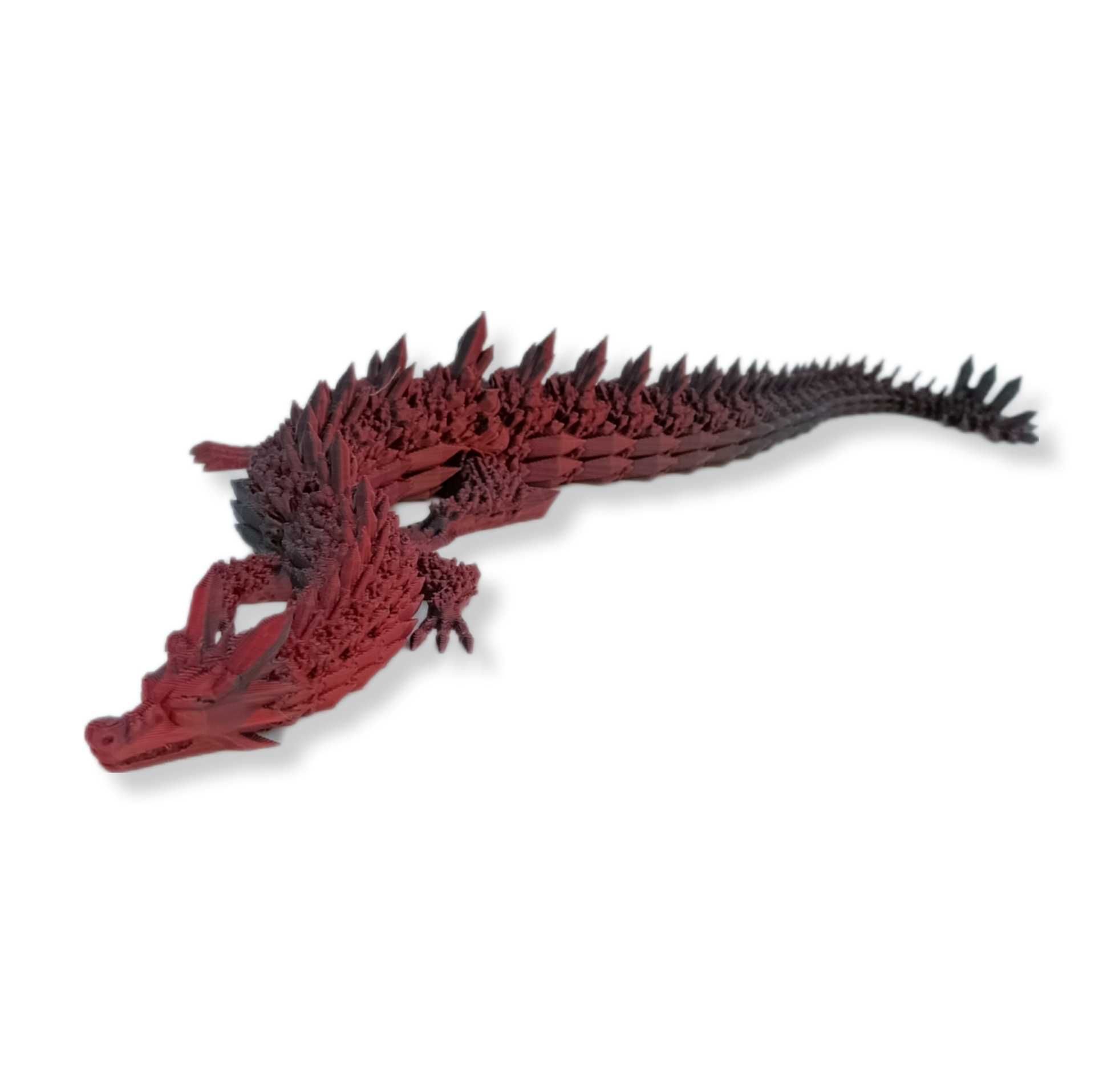 Smok Crystal Dragon 30cm - TikTok Przegubowa  zabawka Krystal Figurka