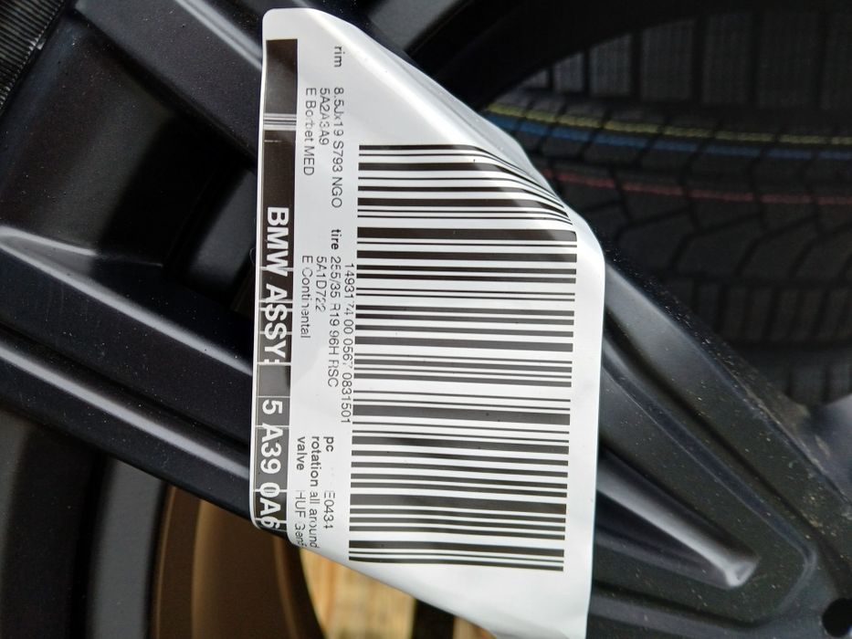 Koła ZIMA BMW 3 G20 G21 4 G22 G23 2 g42 M-PAKIET 225/40/19 I 255/35/19