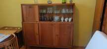 Kredens drewniany vintage z lat PRL