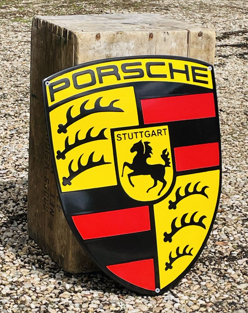 PORSCHE placa esmaltada 45x36cm