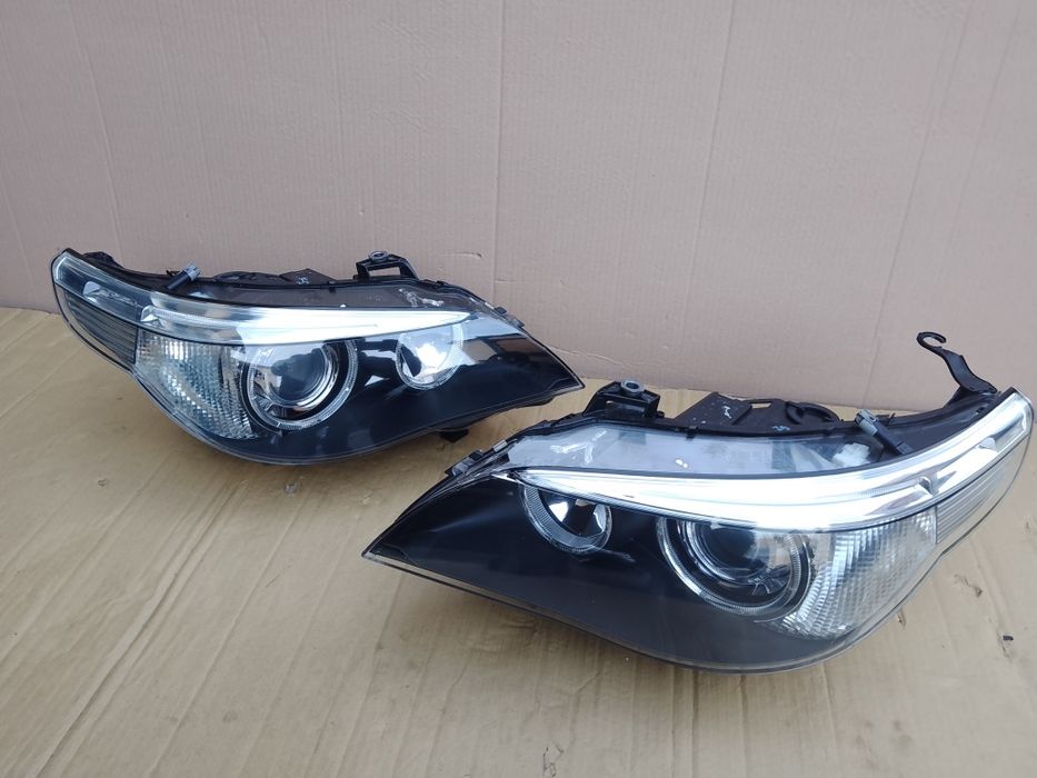 Xenon prawy lewy dynamic skrętny BMW 5 E60 Europa