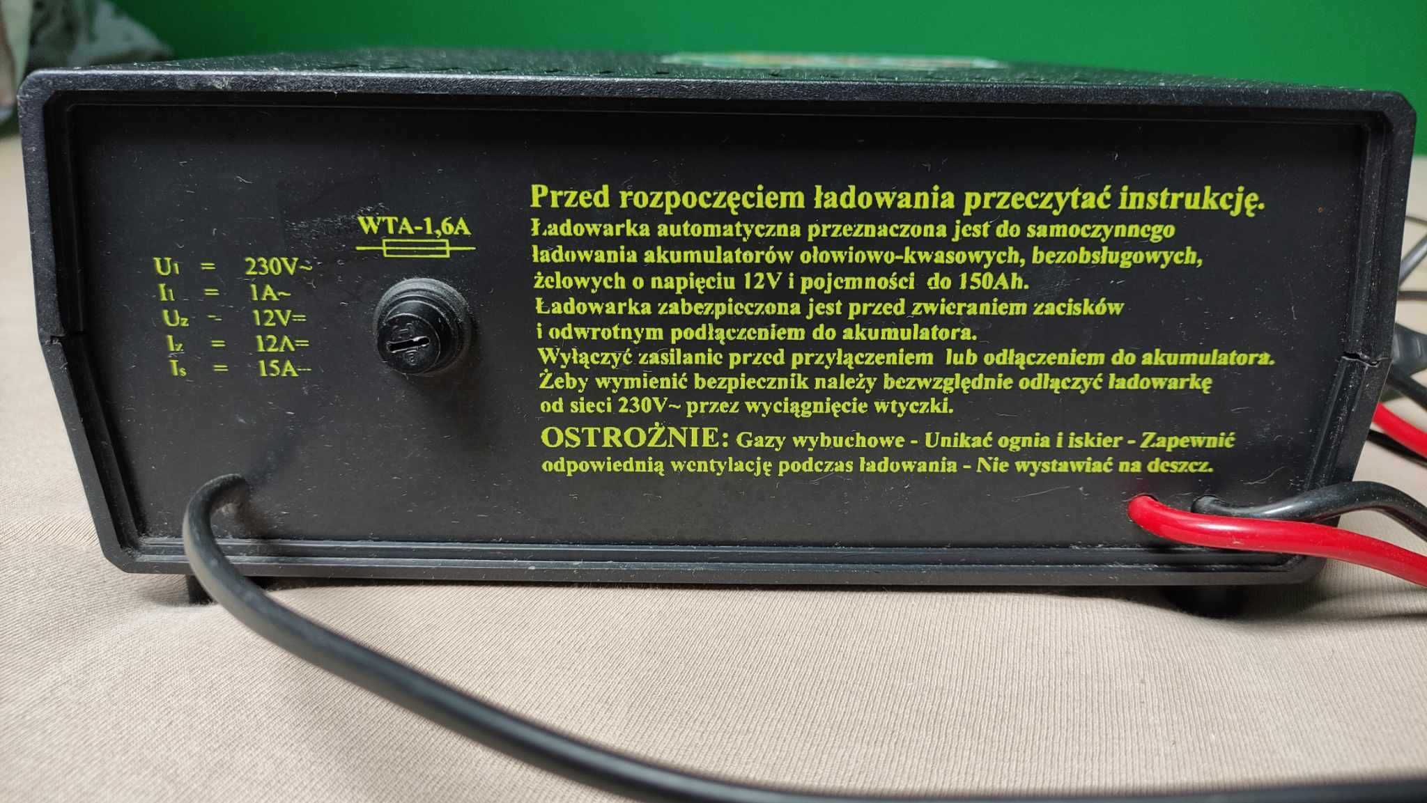 Ładowarka automatyczna prostownik 12v 15A polski