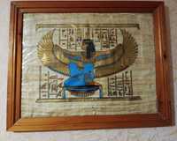 Картина египетский папирус , в раме.