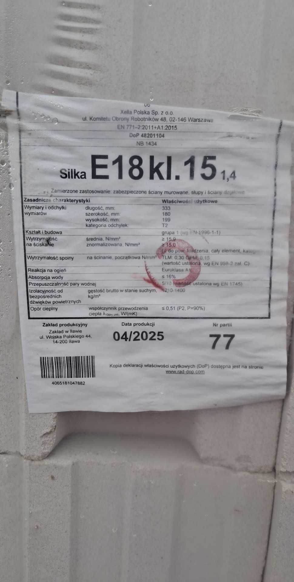 Pustaki Silka 157szt
