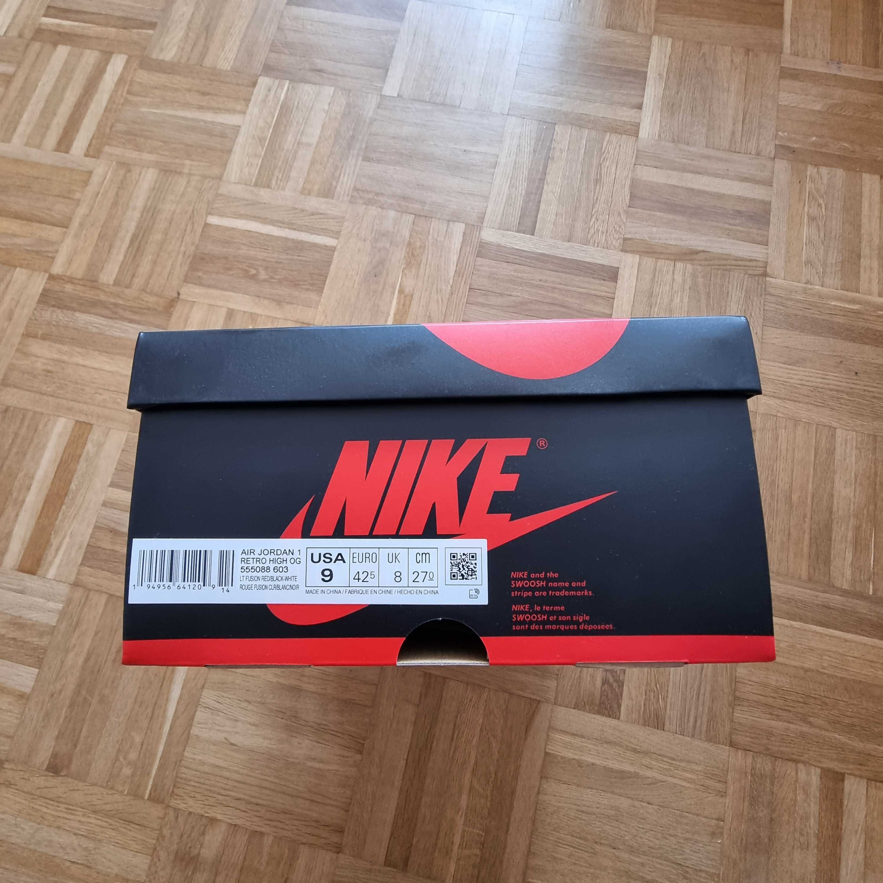 Air Jordan 1 Retro High Og Light Fusion Red