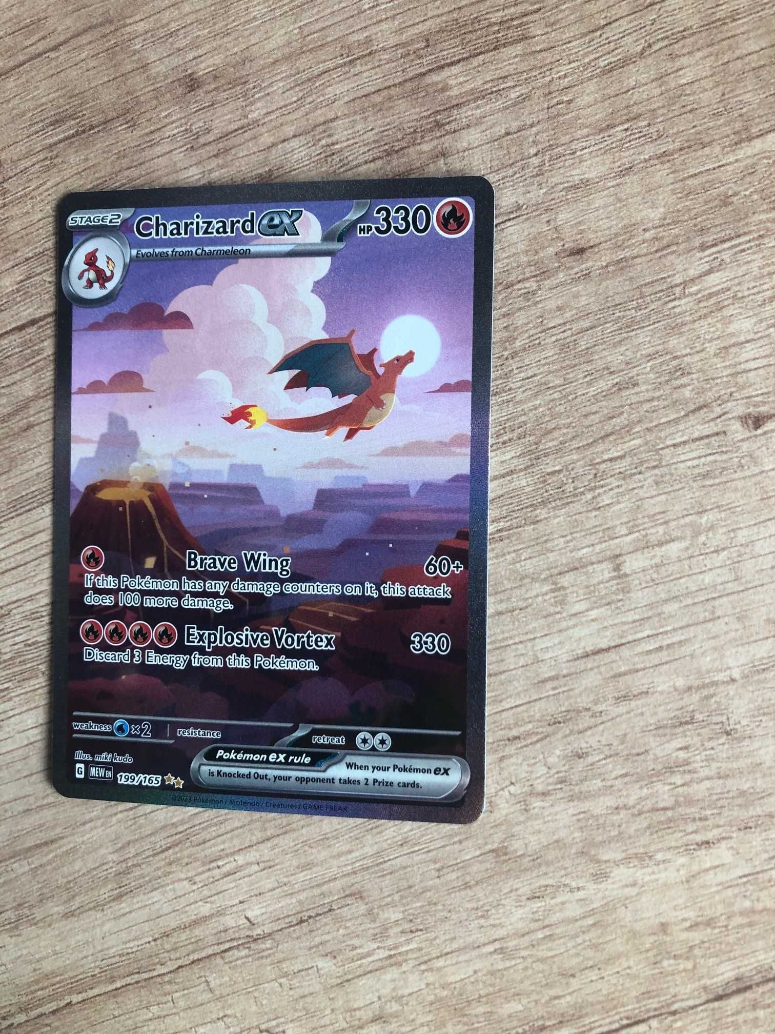 Karta Pokemon Charizard Ex 199/165 Mew 151