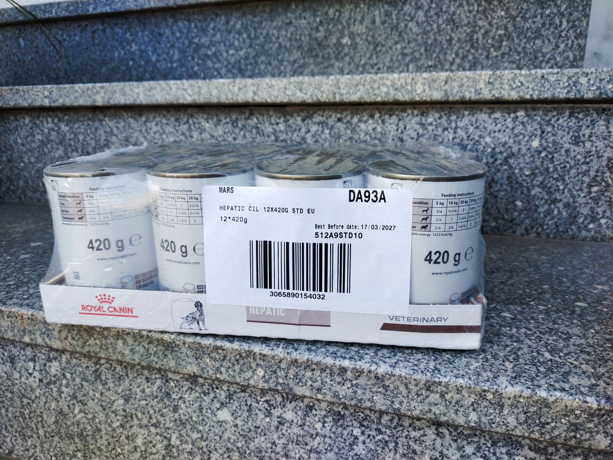 Patê Royal canin hepatic cão 12 latas
