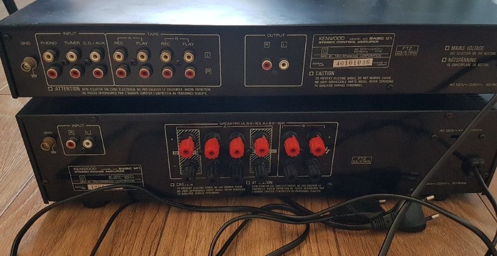 Zestaw Kenwood C1 preamp Kenwood M1 końcówka mocy