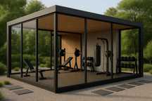 Modułowa Siłownia Ogrodowa 20m2 Studio Treningowe KRAUSE FITNESS