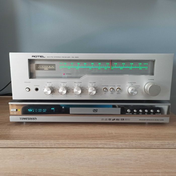 kolumny alton 80 + amplituner RotelRX-300
