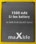 BATERIA SAMSUNG i8190 S3 mini  ACE 2 iDUOS2 TREN  1500mAh