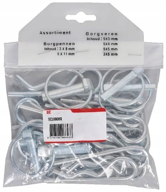 Zestaw Przetyczek Zawleczek Spinek Rolniczych