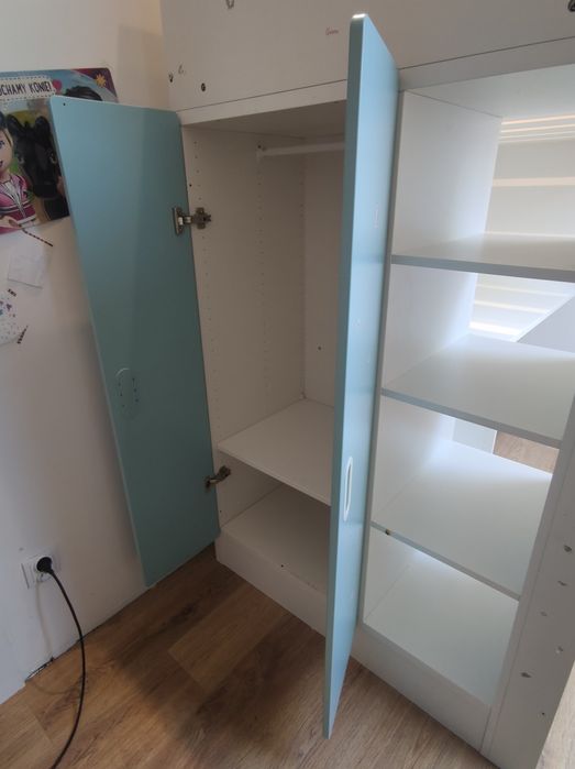 Łóżko na antresoli 4 w 1 IKEA SMASTAD - stan dobry+