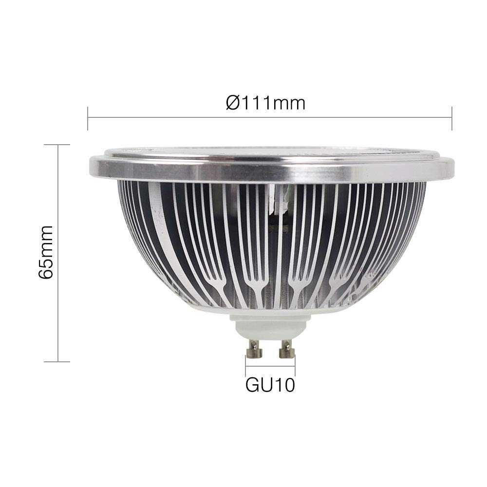 Nowa żarówka LED Mengs GU10 AR111 20 W ciepła 3000 K