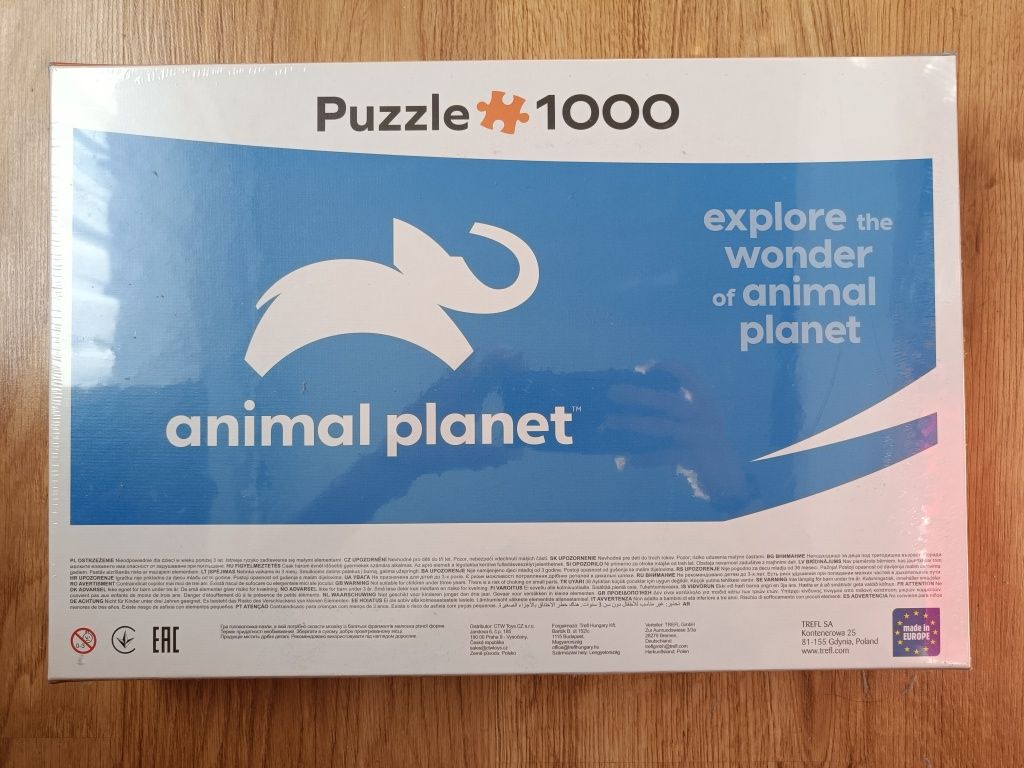 NOWE Puzzle 1000 elementów Animal Planet Trefl