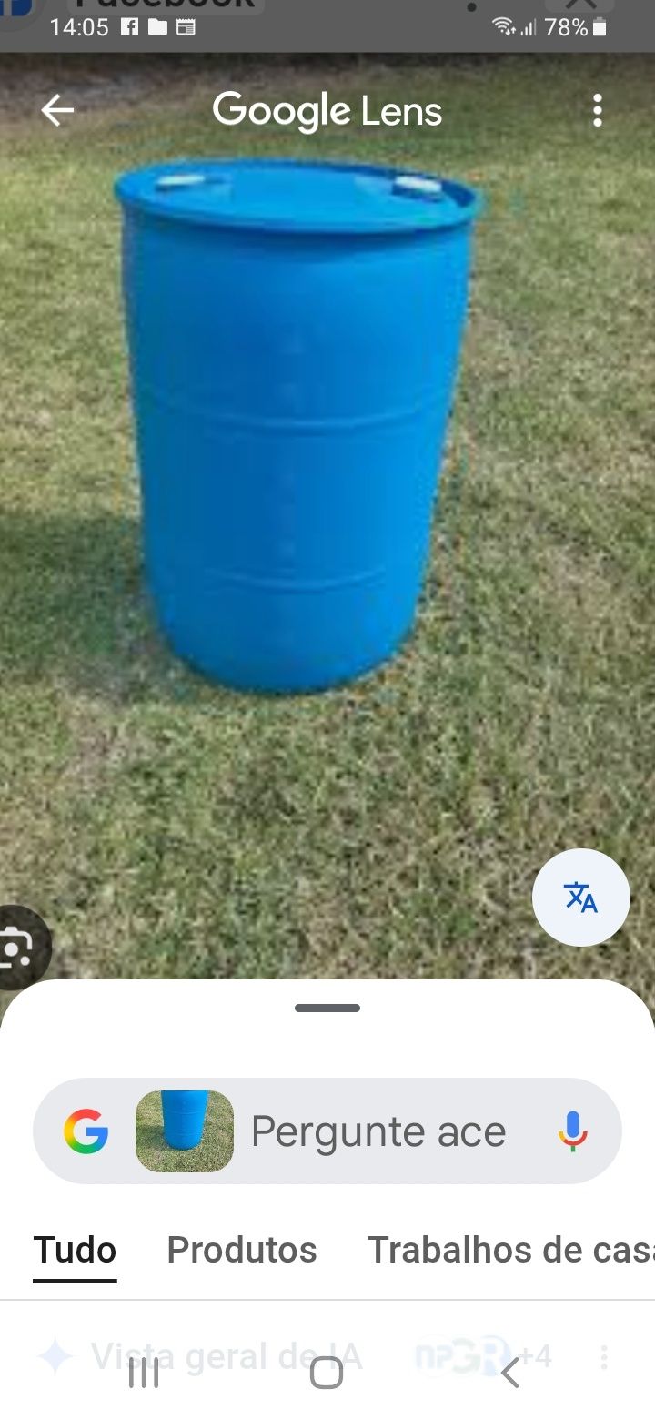 Bidons plastico de agua 220litros com possibilidade de adaptar tornei