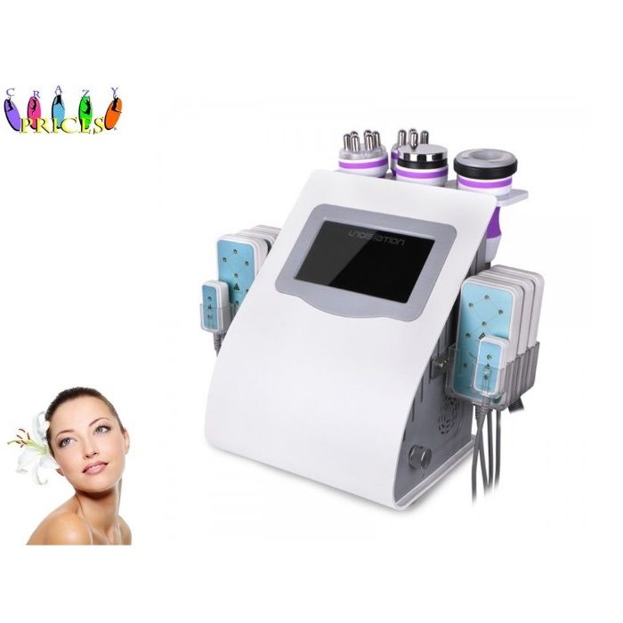 Pink 6in1 Lipo Laser + Cavitação + RF Corpo+RF Rosto+ Vácuo