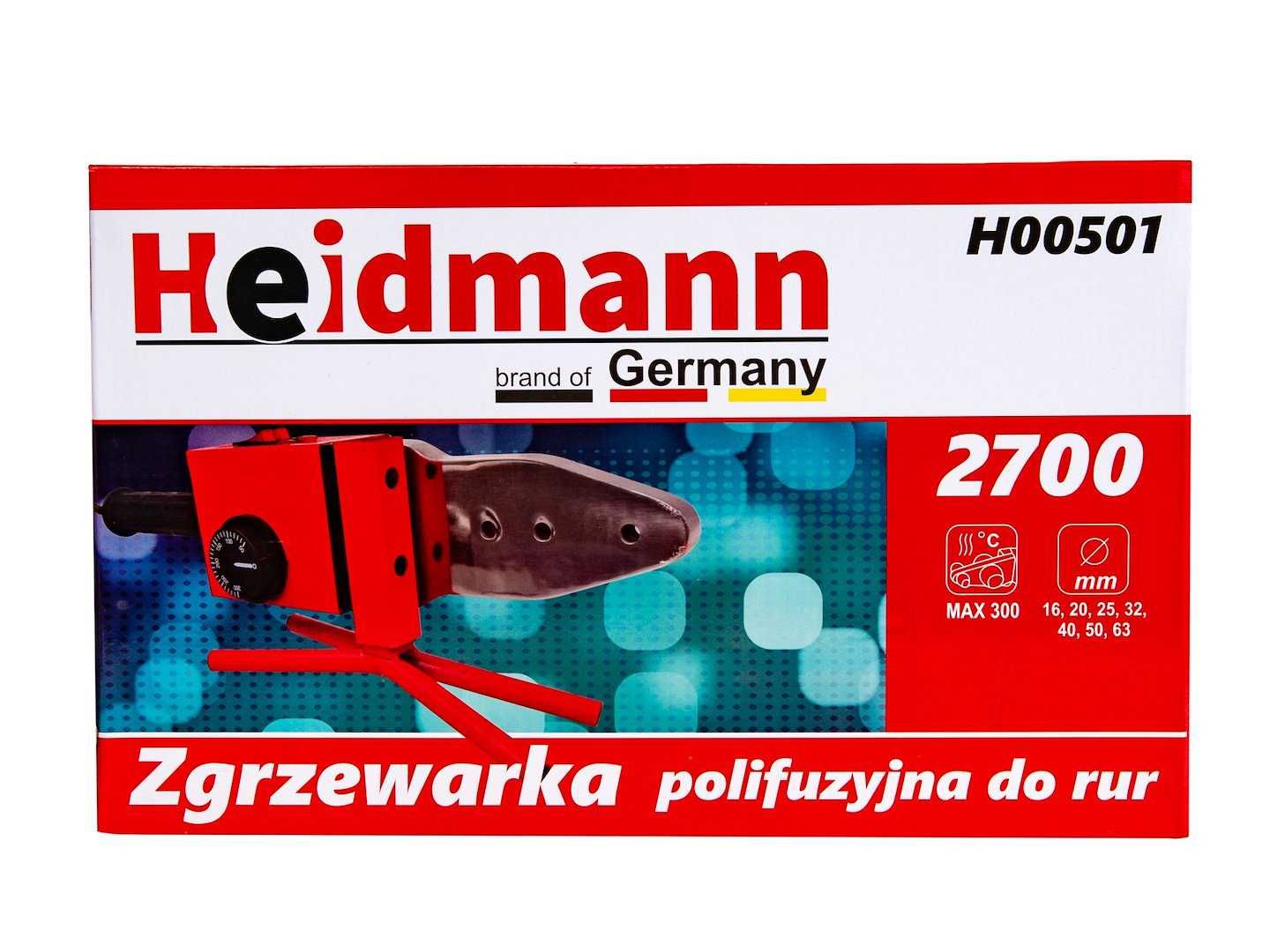 ZGRZEWARKA polifuzyjna DO RUR 16-63 mm BIG typ H 2700W walizka 2355
