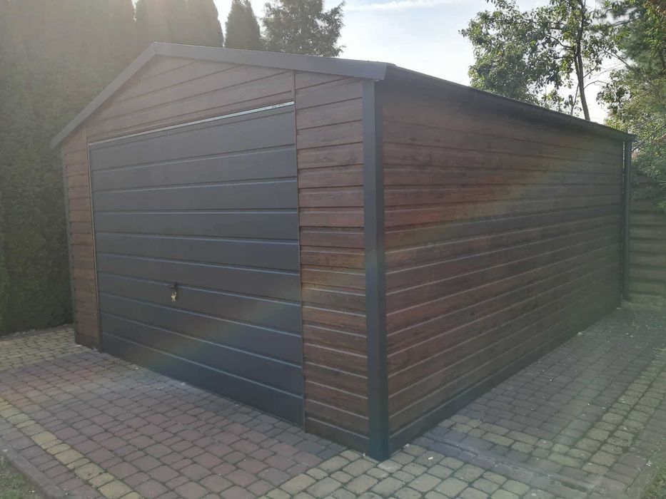 Garaż blaszany, wiata. WZMOCNIONY PROFILAMI. Producent. Cała Polska